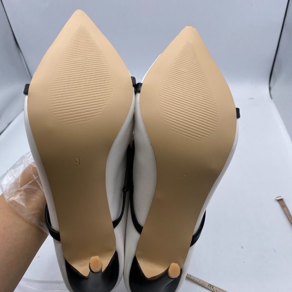 FSJ Mules Pointed Toe Heels Mary Jane Sandals Shoe - Picture 7 of 10